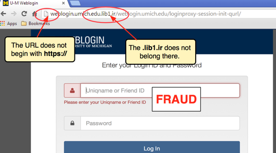 Fraud URL
